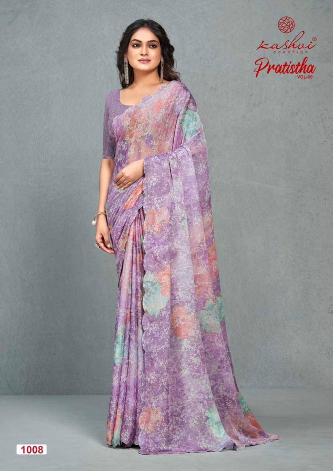 Pratistha Vol 9 By Kashvi Brasso Party Wear Sarees Wholesale Market In Surat
